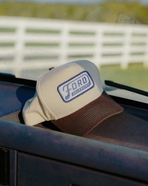 lifestyle image of Ford x Huckberry Two-Tone Snapback