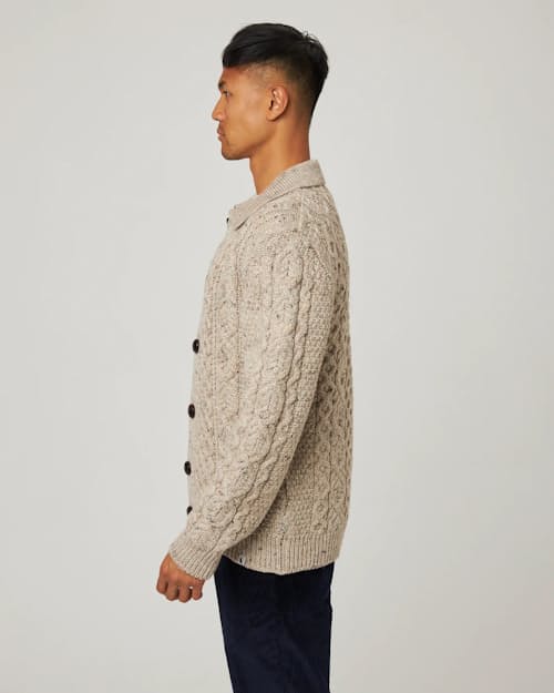 lifestyle image of Hudson Aran Cardigan
