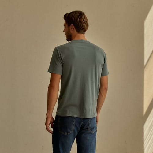lifestyle image of Supima Crew T-Shirt