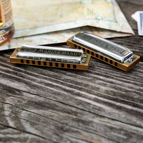laydown image of Blues Harp Harmonica