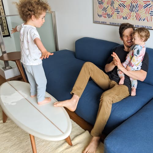laydown image of The Surfboard Coffee Table