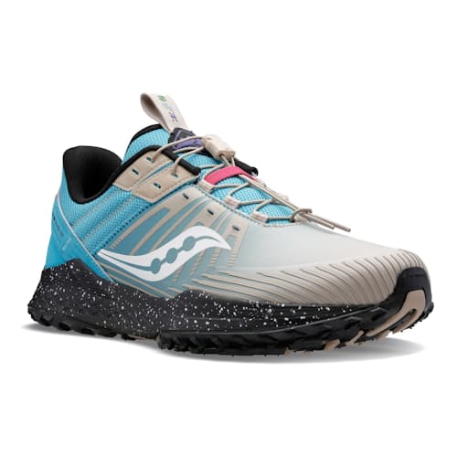 laydown image of Mad River TR2 "Water" Running Shoe