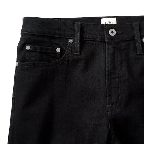 laydown image of Jet Black Jeans - Slim