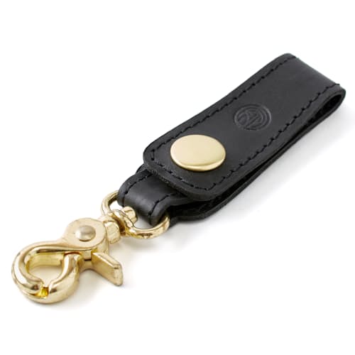 laydown image of Leather Loop Key Chain