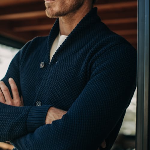 laydown image of The Crawford Sweater