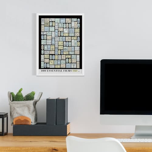 laydown image of 100 Essential Films Scratch Off