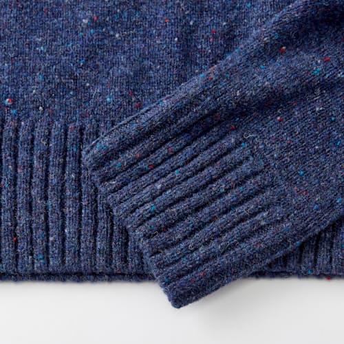 laydown image of Speckled Merino Wool Crewneck Sweater