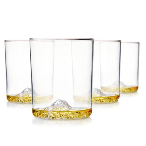 laydown image of American Mountains - Set of 4 Whiskey Glasses