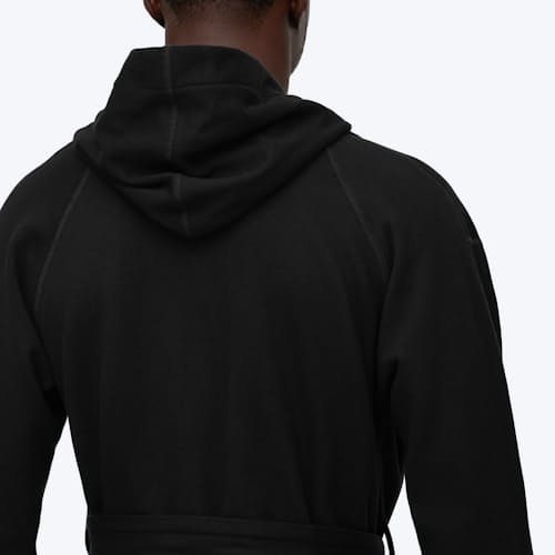 laydown image of Midweight Terry Hooded Robe