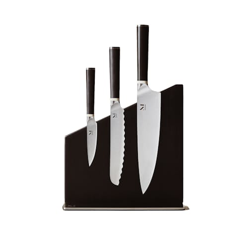 laydown image of Trio of Knives + Stand