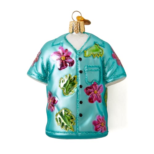 laydown image of Hawaiian Shirt Ornament