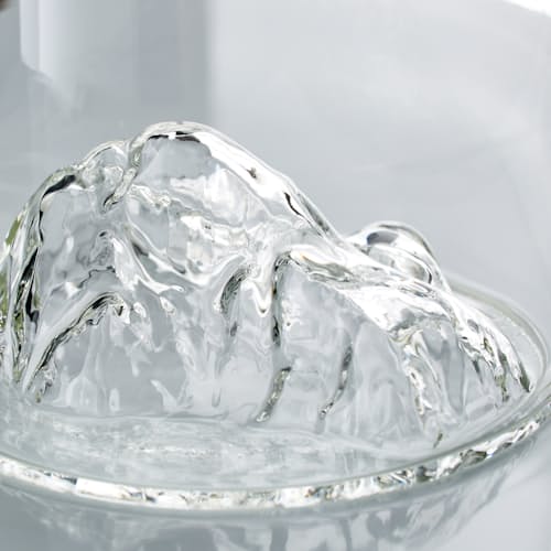 lifestyle image of Mountain Decanter + Half Dome Set of 2 Whiskey Glasses