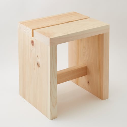 laydown image of Sauna Stool