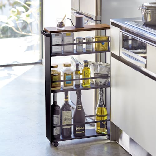 lifestyle image of Tower Rolling Slim Storage Cart