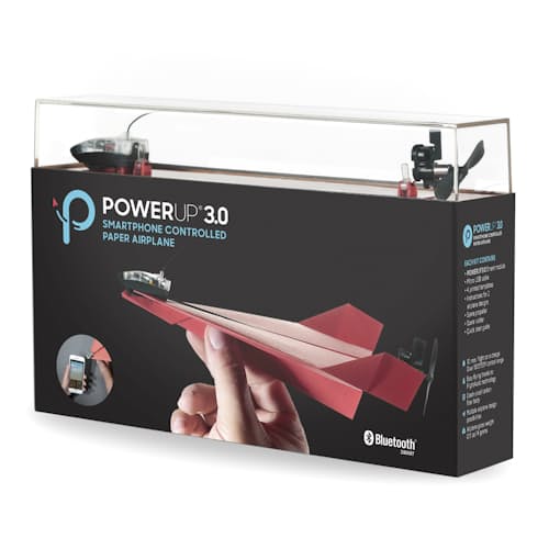 laydown image of PowerUp 3.0 - Smartphone Controlled Paper Airplane