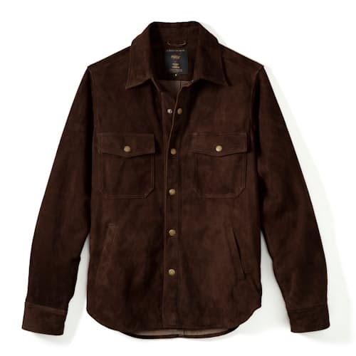 laydown image of Golden Bear Suede Shirt