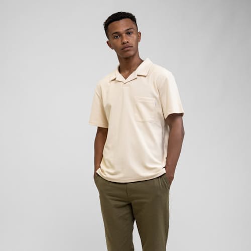 laydown image of Vintage Terry Polo