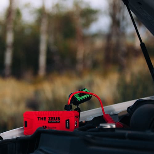 laydown image of The Zeus - Power Bank + Car Battery Jump Starter