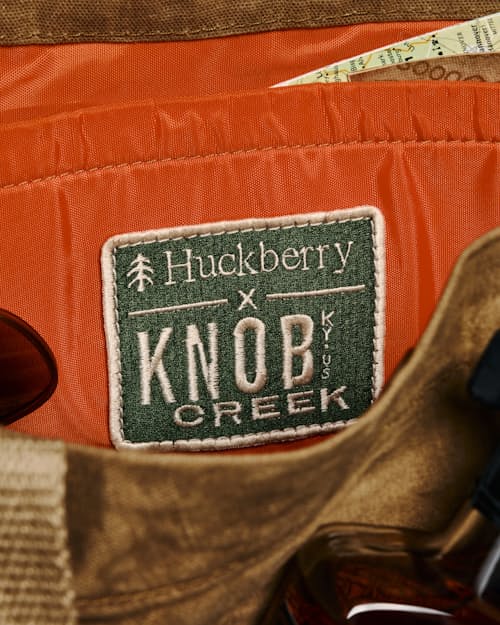 lifestyle image of Knob Creek Edition Waxed Canvas Tote