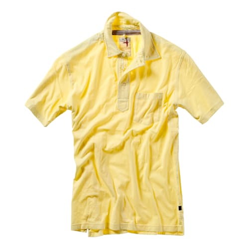 laydown image of Solid Slot Polo