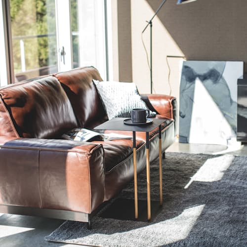 lifestyle image of Plain Sliding Side Table