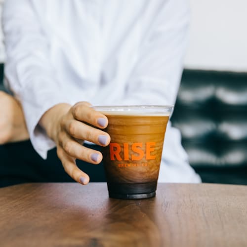 laydown image of Nitro Cold Brew - Oat Milk Latte 12 pack
