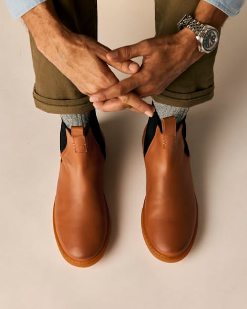 lifestyle image of Terra Slip On Chelsea Sneaker Boot