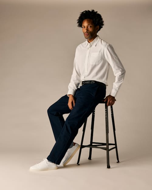 lifestyle image of Pebbled Leather Terra Low Sneaker