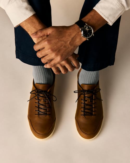 lifestyle image of Leather Terra Low Sneaker