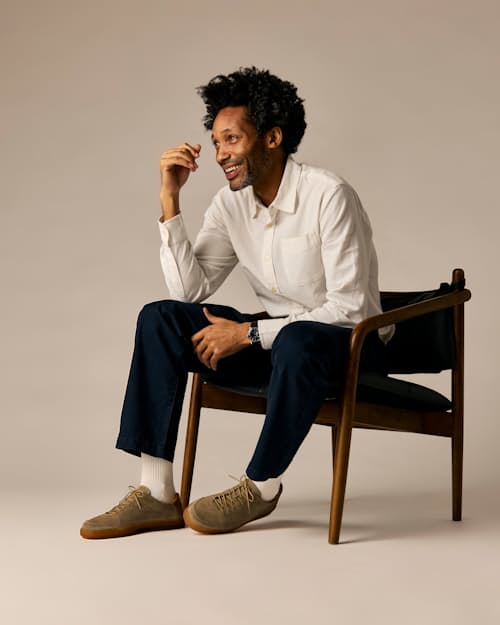 lifestyle image of Suede Terra Low Sneaker
