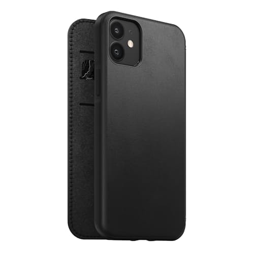 laydown image of Rugged Leather Folio iPhone 12 /iPhone 12 Pro Case