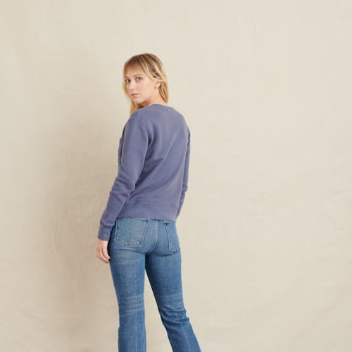 laydown image of Women's Crewneck Sweatshirt
