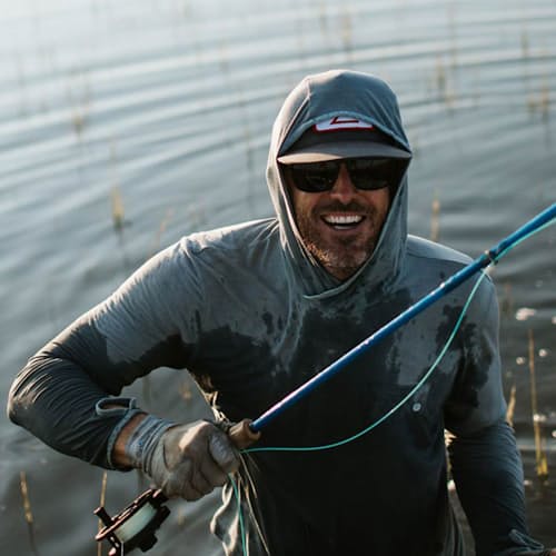 laydown image of 8wt 888 FastGlass Fly Rod w/ Full Wells Grip
