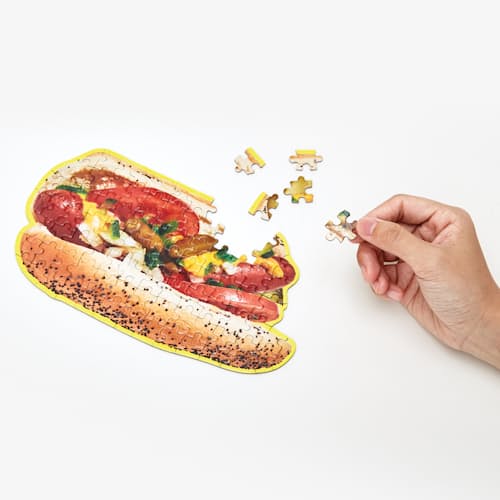 laydown image of Hot Dog Puzzle