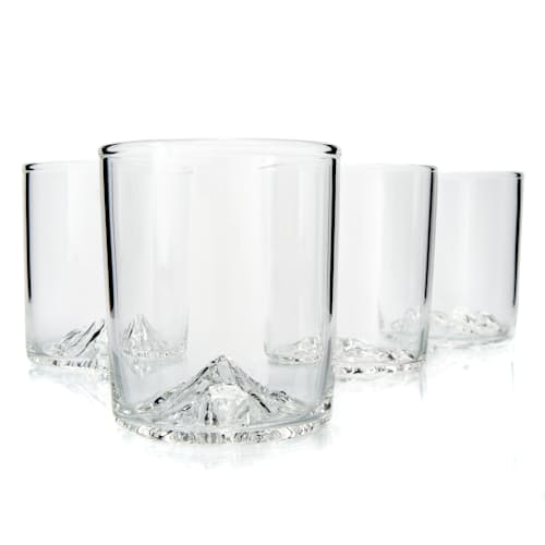 laydown image of Pacific Northwest - Set of 4 Whiskey Glasses
