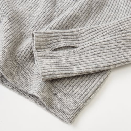 laydown image of Women's Luxe Ribbed Hoodie
