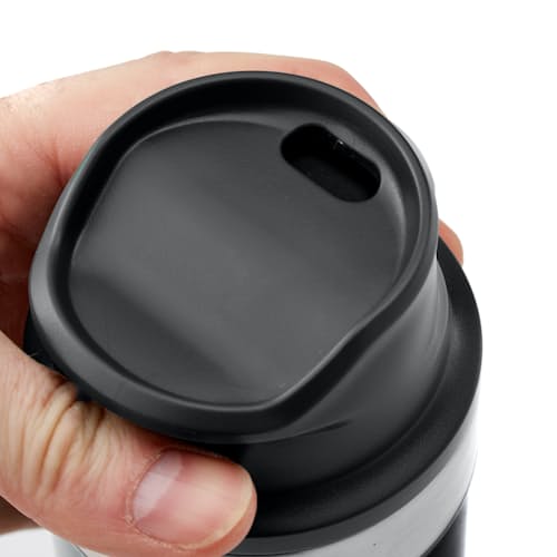 laydown image of Classic Trigger Action Travel Mug (16oz.)