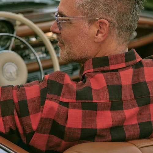 laydown image of Slub Flannel