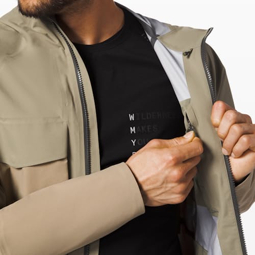 laydown image of Escape and Explore Rain Jacket