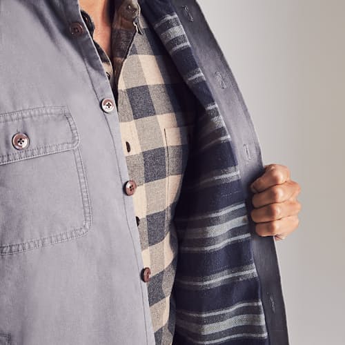 laydown image of Blanket Lined CPO Jacket