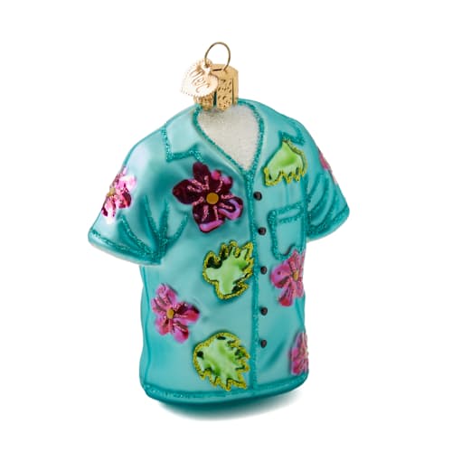laydown image of Hawaiian Shirt Ornament