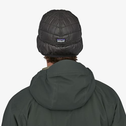 laydown image of Nano Puff Earflap Hat