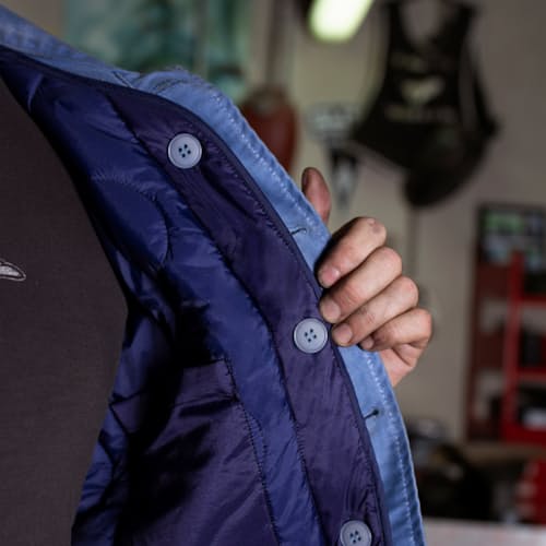 laydown image of Washed work jacket x Blitz