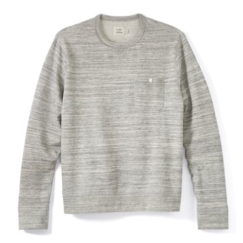 laydown image of French Terry Pocket Crew Sweatshirt