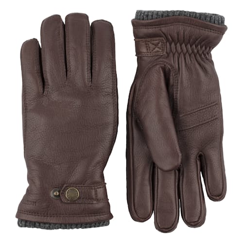 laydown image of Utsjo Glove - Elk/Fleece