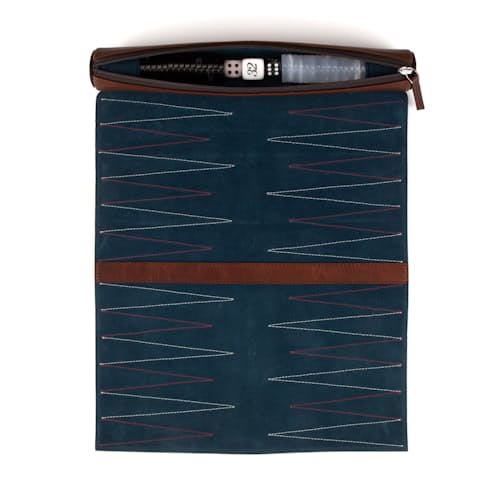 laydown image of Travel Backgammon Set