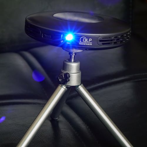 laydown image of Mini Portable Projector + Stand