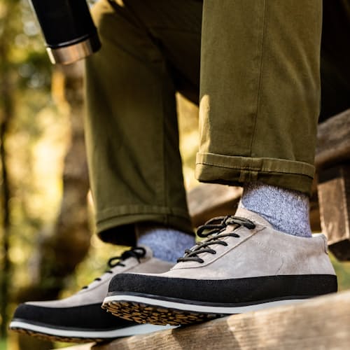 laydown image of Explorer Suede