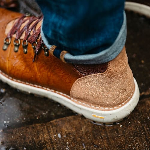 laydown image of Danner x Huckberry - Vertigo 917 'Gold Rush'