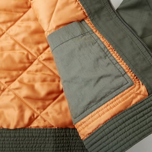 laydown image of Quilted Flight Jacket